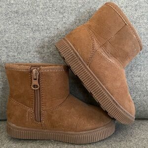 Cat & Jack Tan Suede Ankle Boots